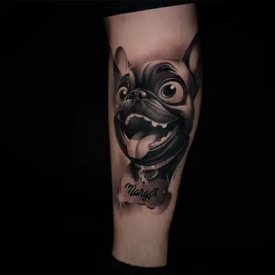 Perro - Antebrazo Fine Line