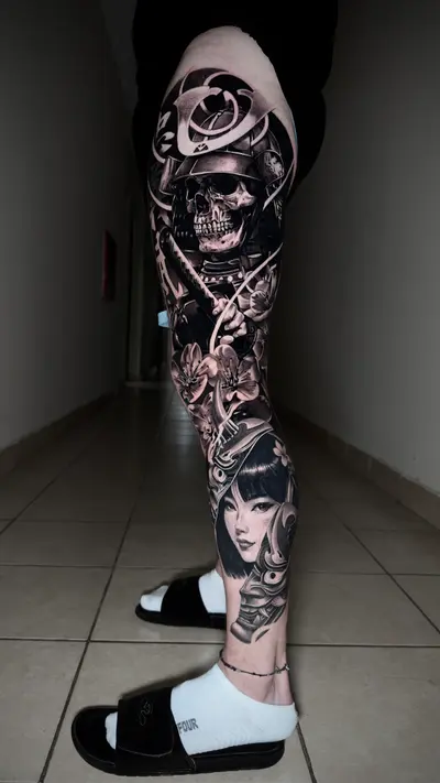 Samurai & Esqueleto - Pierna épica